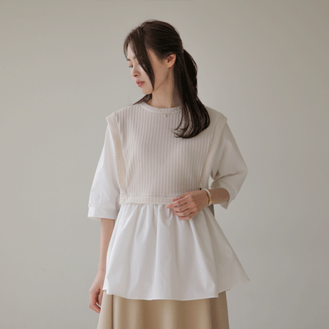 Rumt layered Blouse T1543