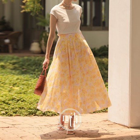 Blur Flower Skirt MM75