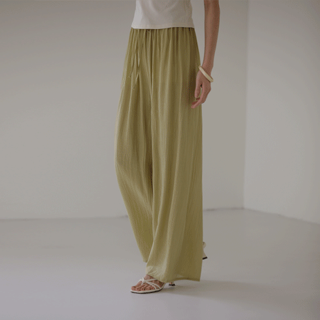 Bilkun Semi-Wide Long Pants P5698
