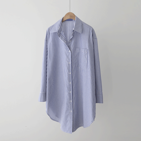 Lauzonsol Stripe Long Shirt T7195