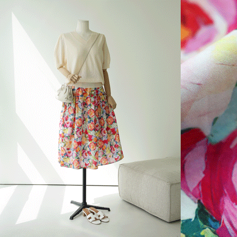 Jijapo Flower Skirt SK2381
