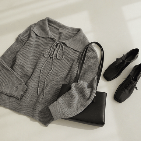 Low-waisted Collar Knit K3766