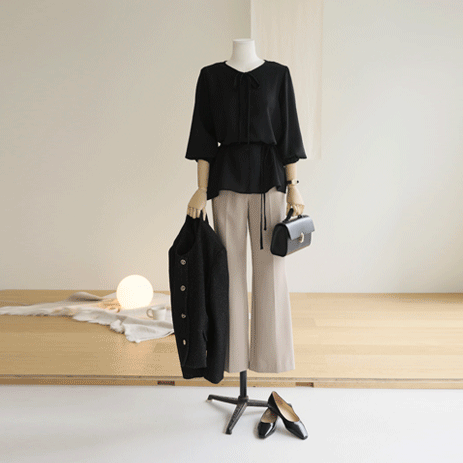 Seodoran bowknot Blouse T8494