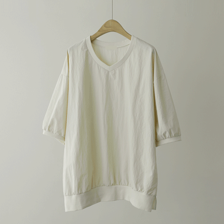 Wired V-neck Short T shirts T10262