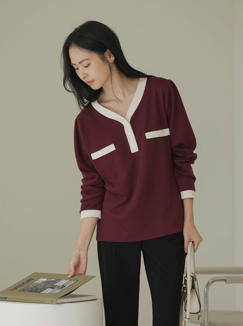 Rehek color combination T-shirt T10774