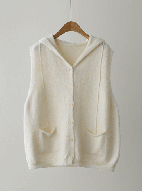 Le Julen Wool Hooded Vest U5908