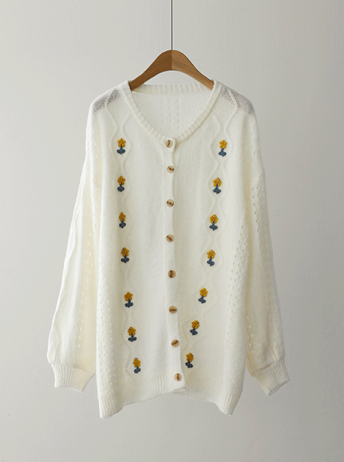 Gelsisu Embroidery Cardigan C2507