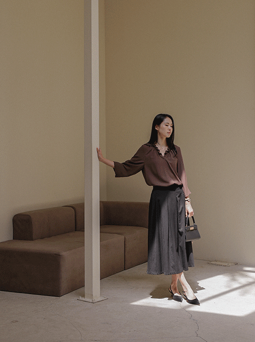 Kibuza Pintuck Skirt SK2748