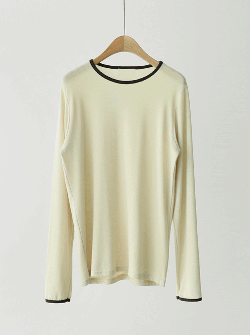 Jeonnabu color combination T-shirt T10834
