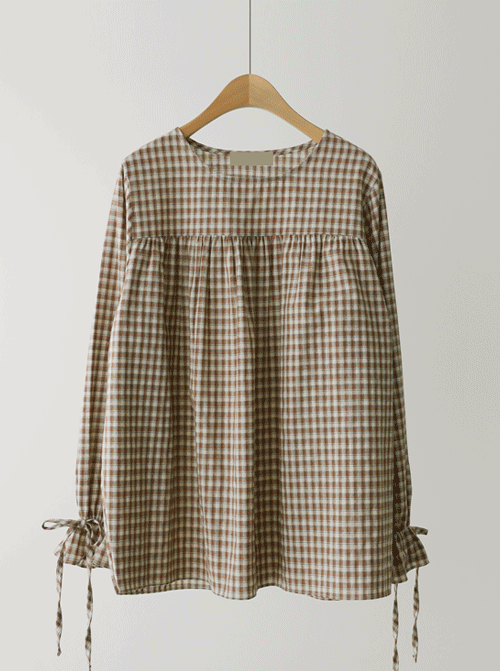 Muni Check Blouse T10835