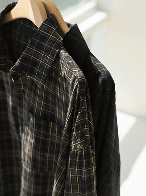 Gocheobi Check Long Shirt Z289