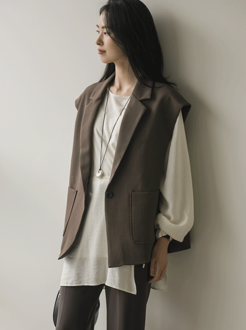 Peunk Collar Vest U5934