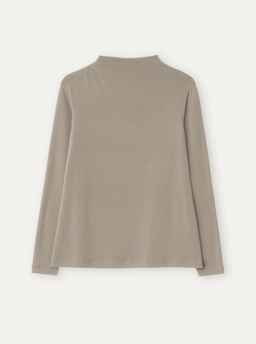 Adeline Half-Neck Shirring T-shirt MM403