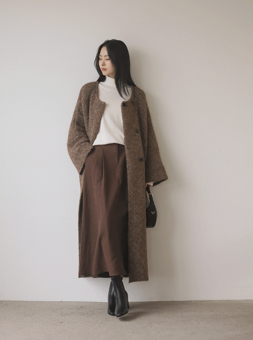 Modint Long Wool Cardigan Z364