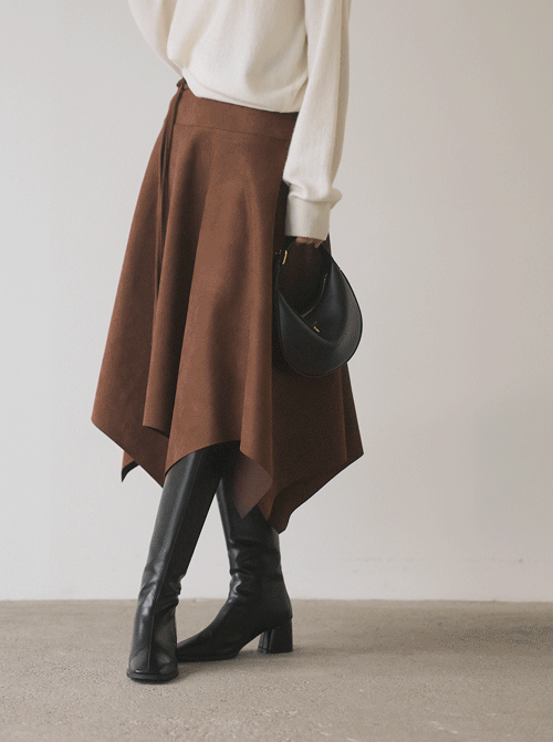 DeRonell Suede Skirt SK2768
