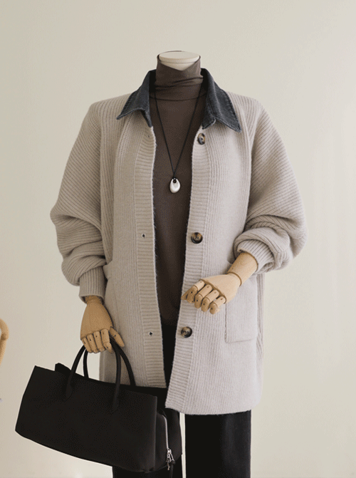 Mirent DenimCollar Cardigan C2534
