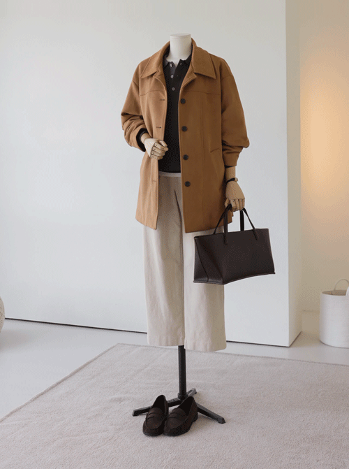 Nirokan Suede Half Coat U5974
