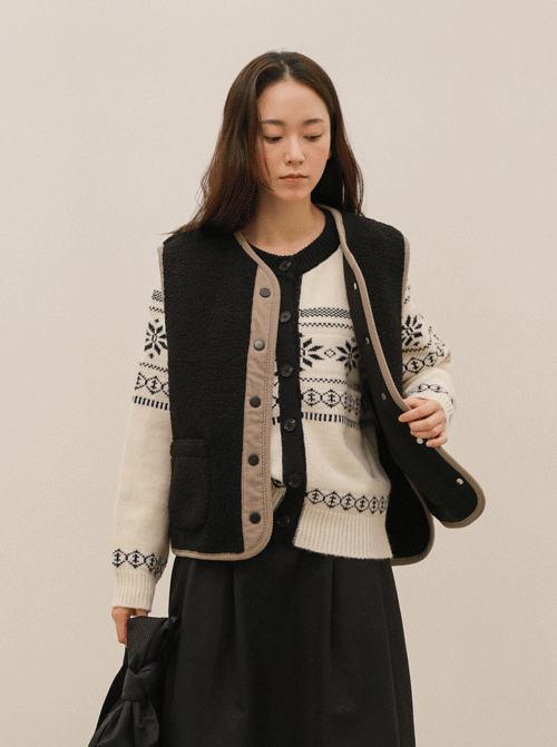 Melona color combination Vest U5980