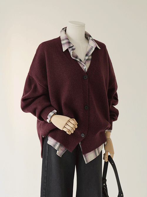 Jevian V-neck wool cardigan C2555