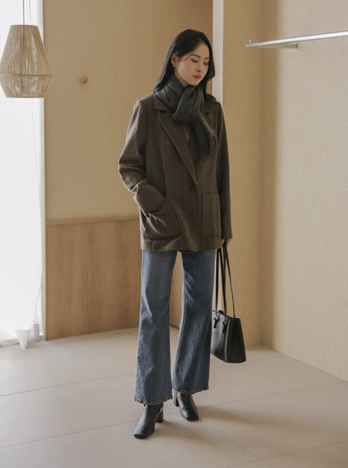 Hector Herringbone Wool Jacket U6009