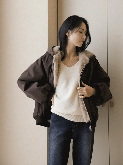 Byton Reversible Fur Jumper Z375