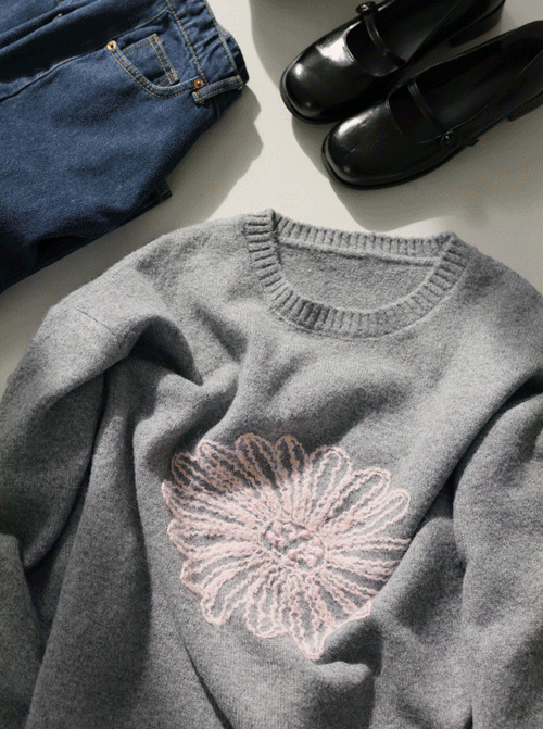 Drano Embroidery Knit K4124