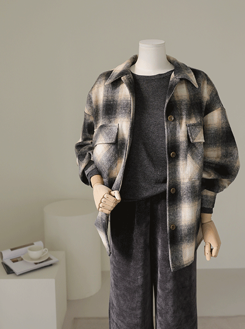 Igro Check Wool Shirt T11091