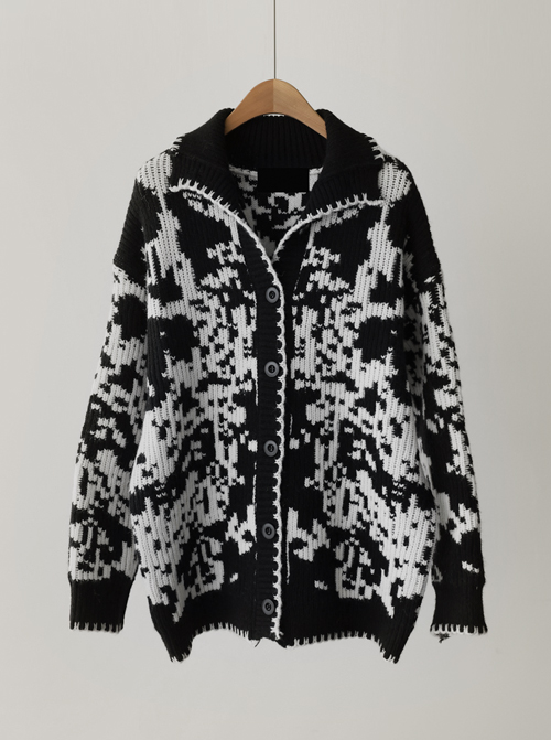 Cadent Collar Wool Cardigan C2603