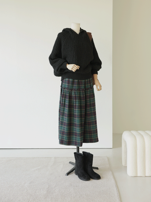 Zenoth Check Skirt SK2788