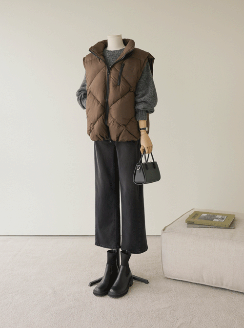 Somprene Duck Down Padded Vest U6085