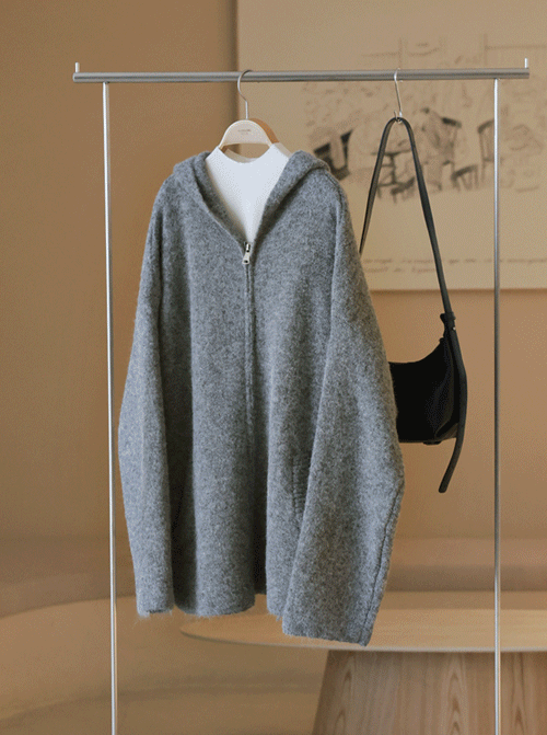 Gartin Hooded Knit Zip-Up Z405