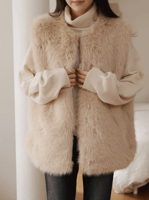 Jeluca Fur Vest U6087