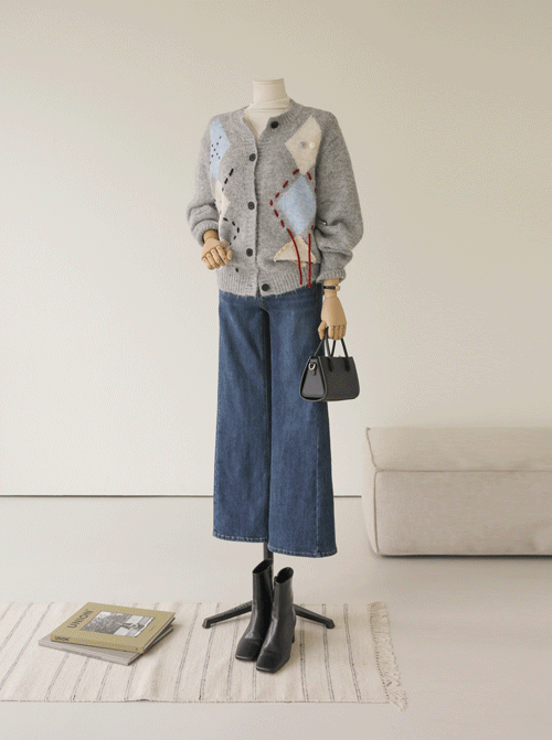 Somar Argyle Wool Cardigan C2642