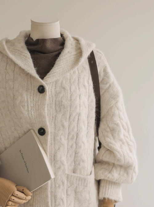 Dion Hood Cardigan C2655