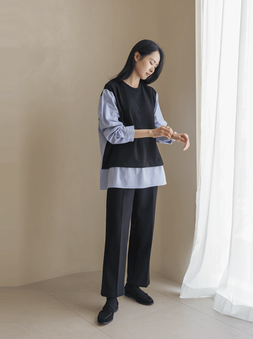 Lyseon layered T-shirt T11323