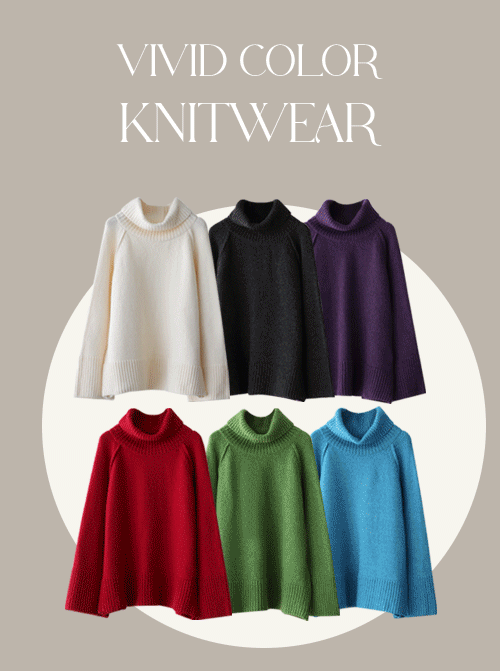 Harmos Turtleneck Wool Knit K4234