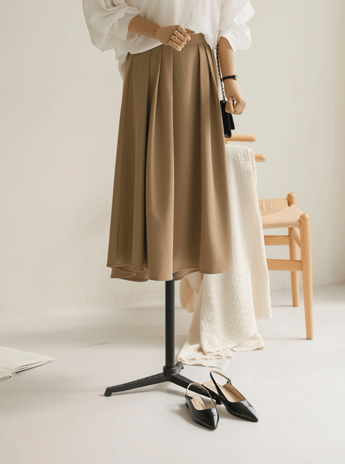 Ribedic Pintuck Skirt SK2830