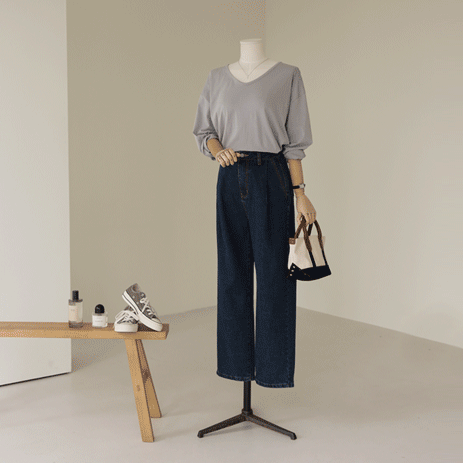 Raphher Semi-Wide Pants P6857