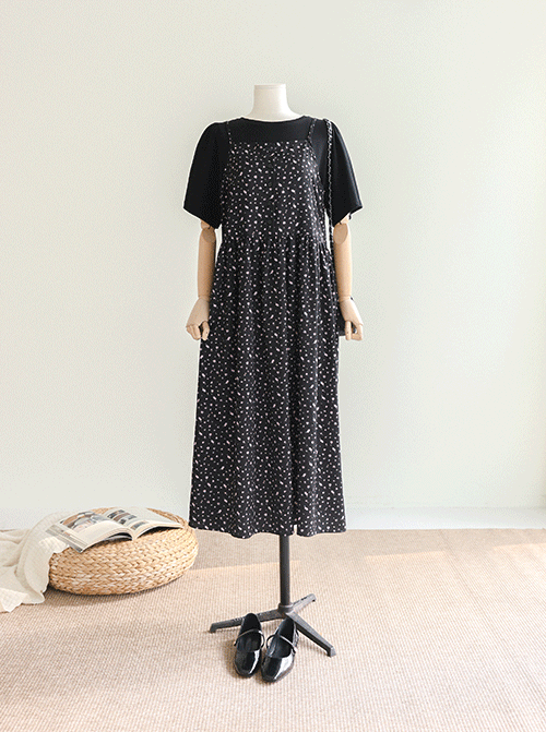 Tebocell Sleeveless shirts Long Onepiece D7930