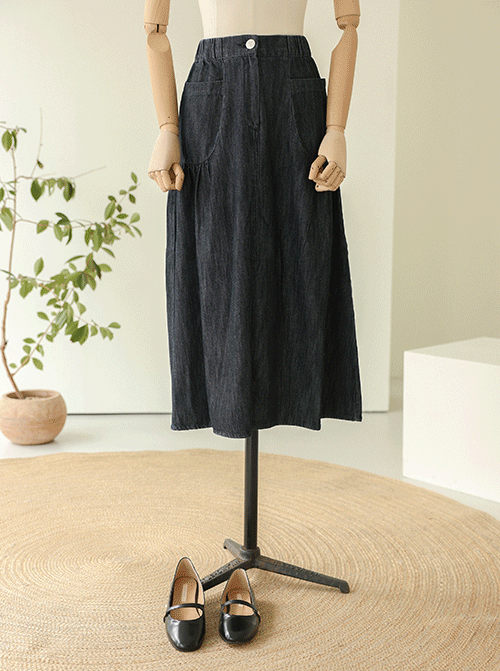 Baremi Denim Rong Skirt SK2843
