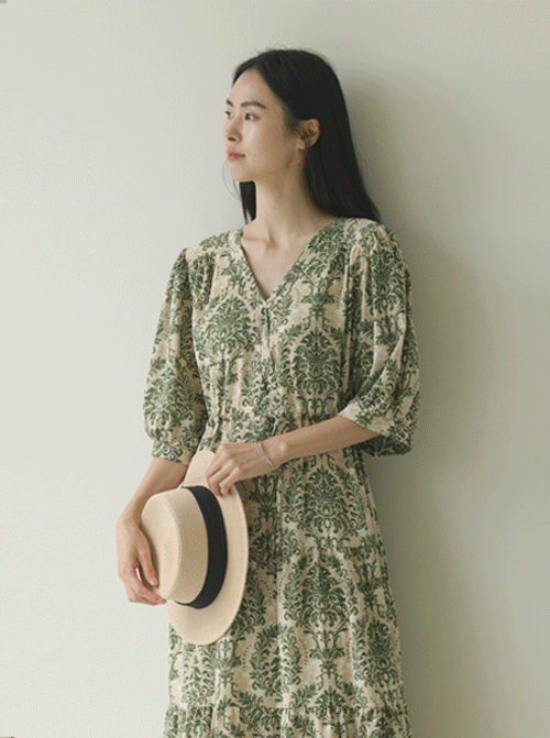 Sebalti V-neck One Piece D7629