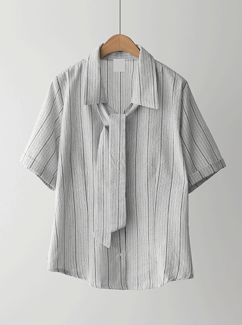 Formire Stripe Short Sleeve Shirt T11892