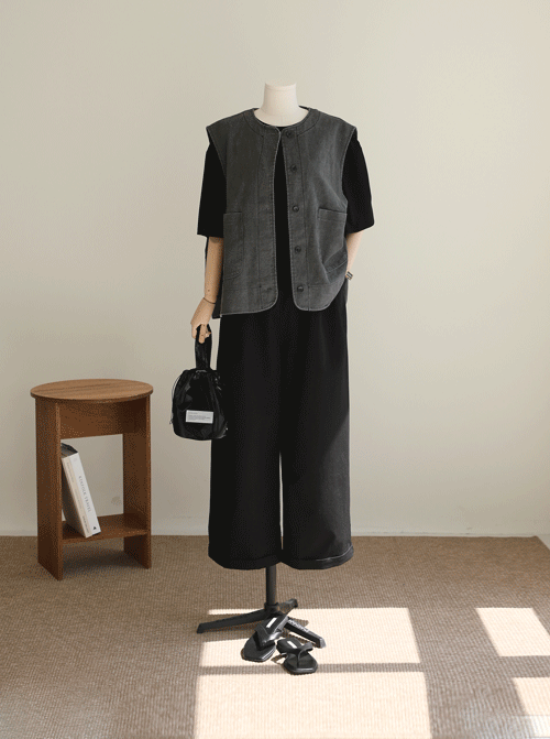 Miore Denim Vest Y018