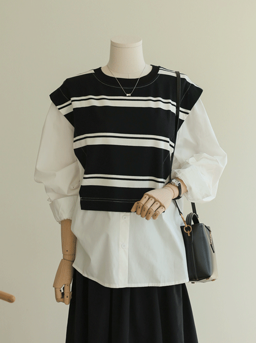 Penocell layered T-shirt T11960