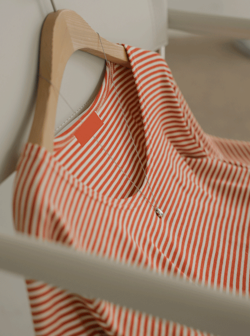 Otiri Striped Short T-shirts T11974