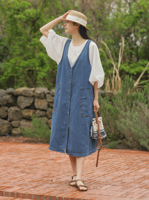 Rulenoa Denim One Piece D7663