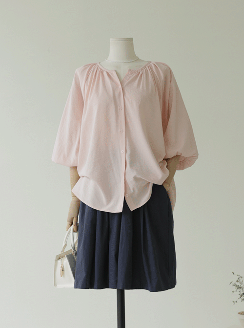 Nakeron Shirring Blouse T12168