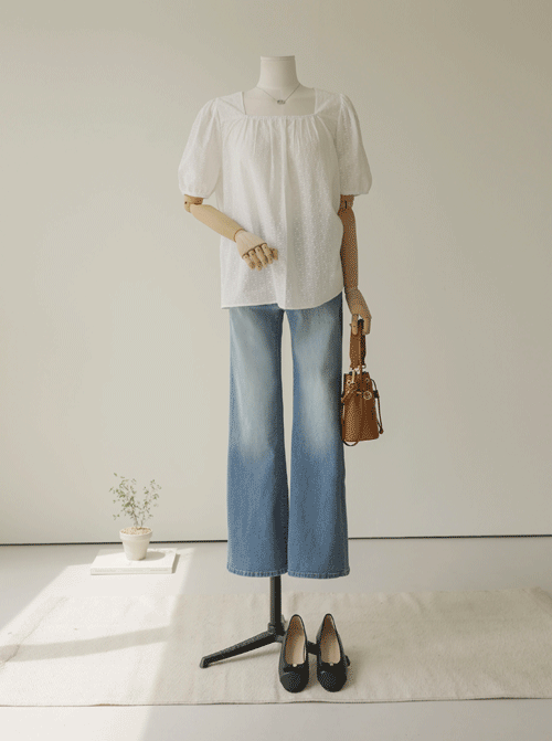Opari Square Neck Blouse T12173