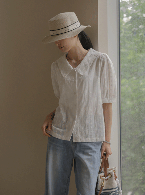 Bopacel Collar Blouse T12198