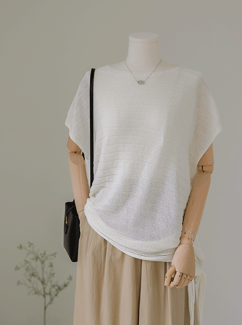 Niora Linen Short Sleeve Knit Y78